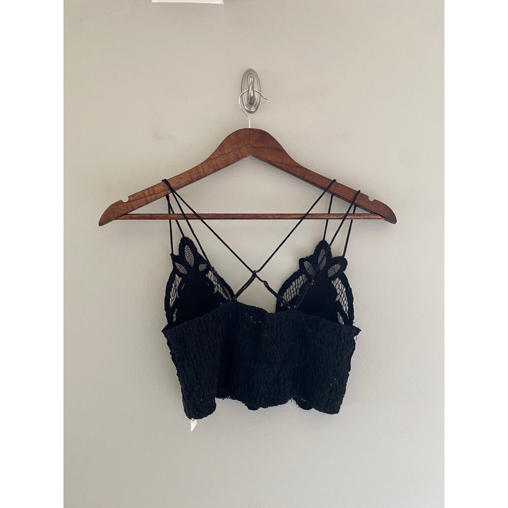 FREE PEOPLE INTIMATELY Adella Bralette in Black Size Women's Small - Picture 3 of 5